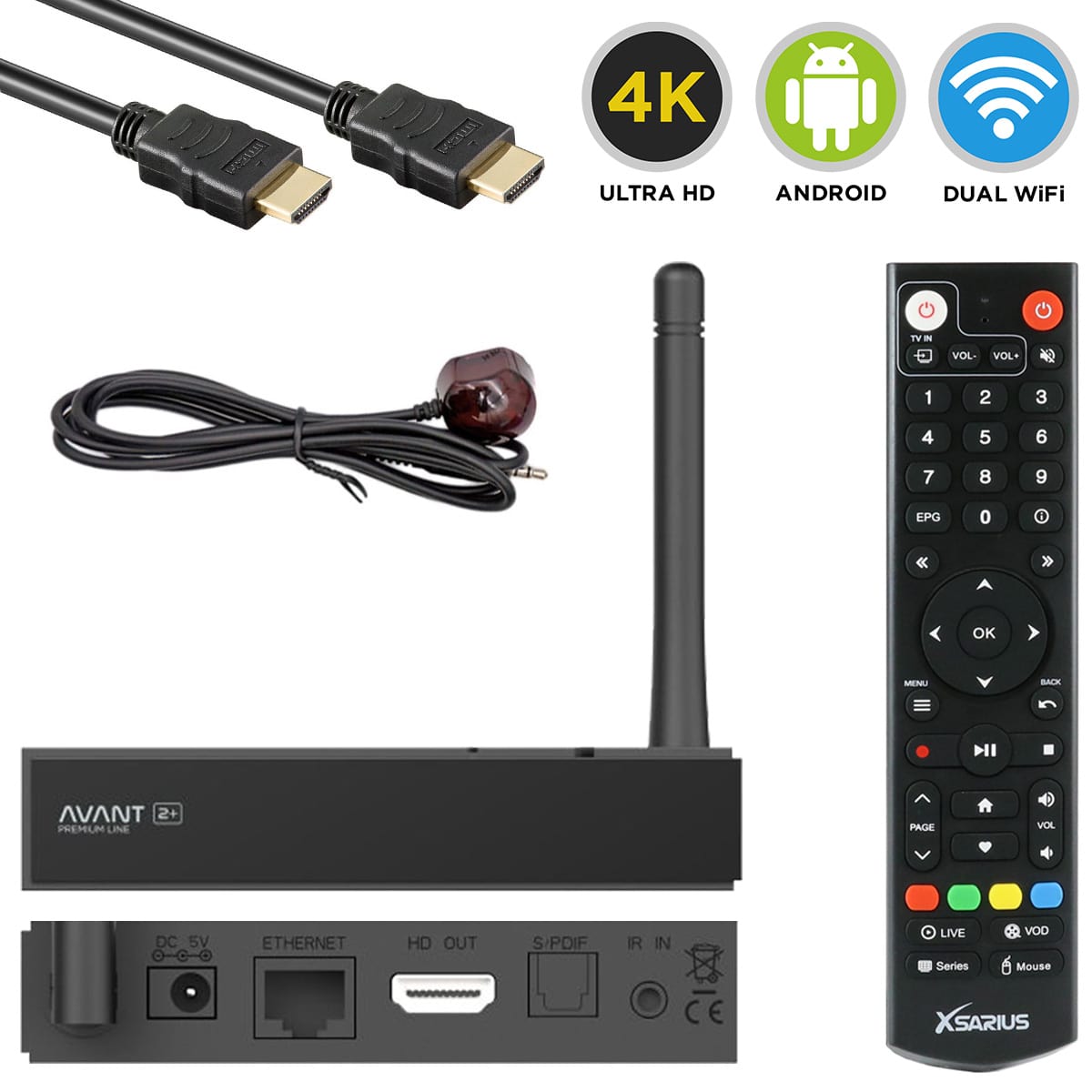 Xsarius AVANT 2+ Android 9.0 IP-Receiver